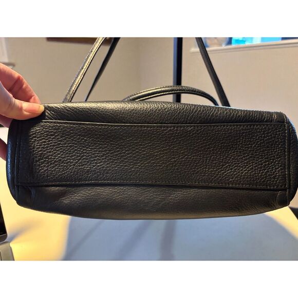 Coach Prairie Satchel in Black Pebbled Leather - Picture 4 of 12